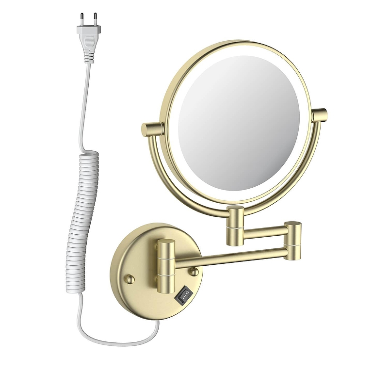 Косметическое зеркало Aquatek AQ4915BG цвет Золото шлифованное